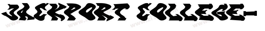 JACKPORT COLLEGE字体转换